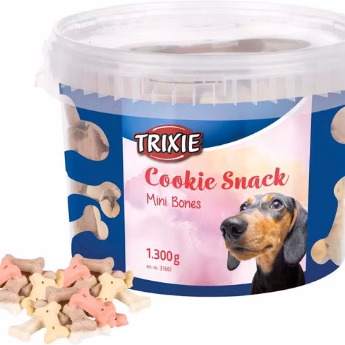 Hundkex, Cookie Snack Mini Bones, 1,3 kg plasthink