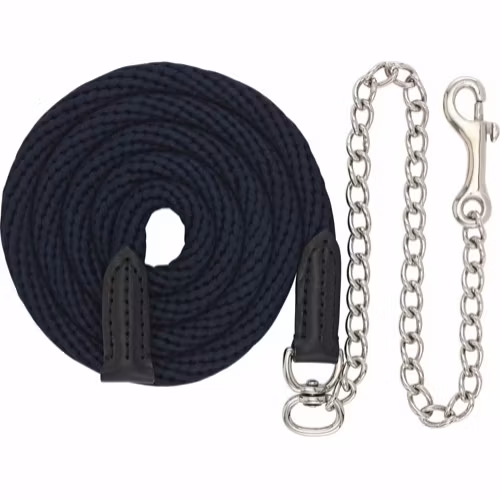 HorseGuard Grimskaft m/kedja och karbin marinblå, 2,5 m