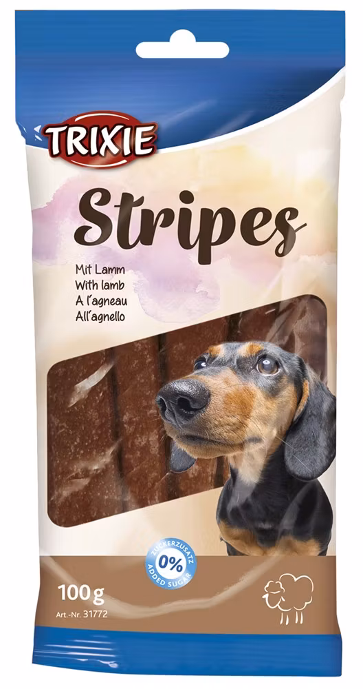 Stripes, nöt eller lamm. 10 styck/100 g