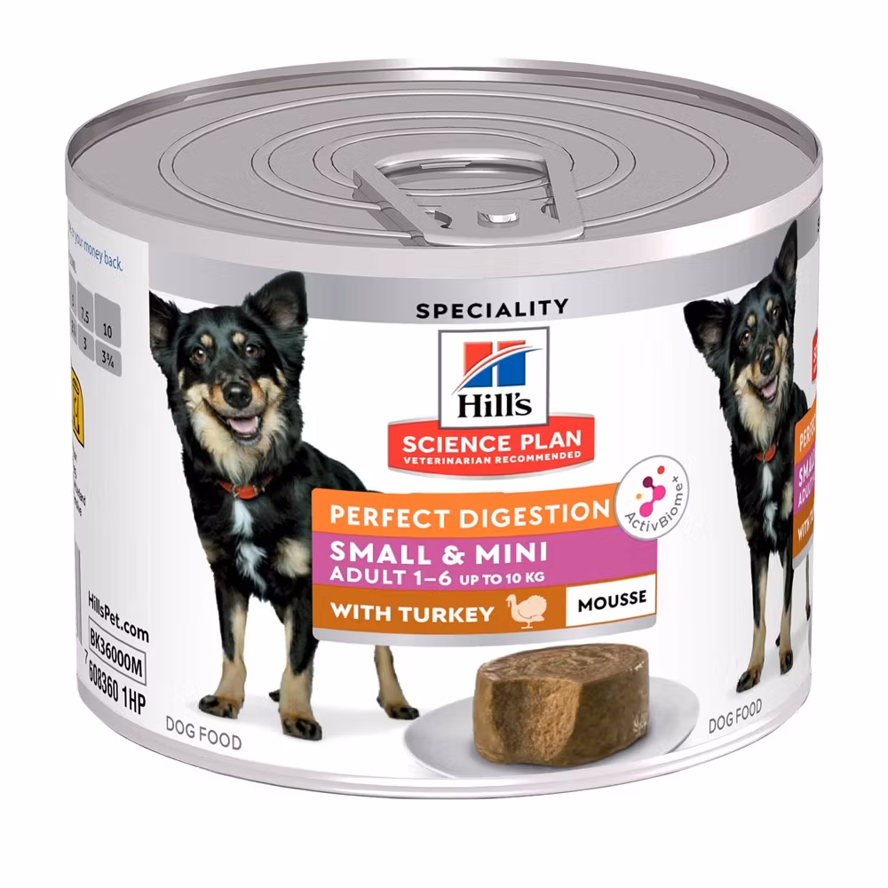 HILL'S SCIENCE PLAN Perfect Digestion Small & Mini Adult Turkey 200g