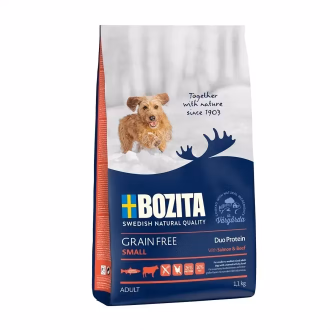 Bozita Grain Free Small Salmon & Beef-små vuxna hundar 3,5 kg Spannmålsfritt