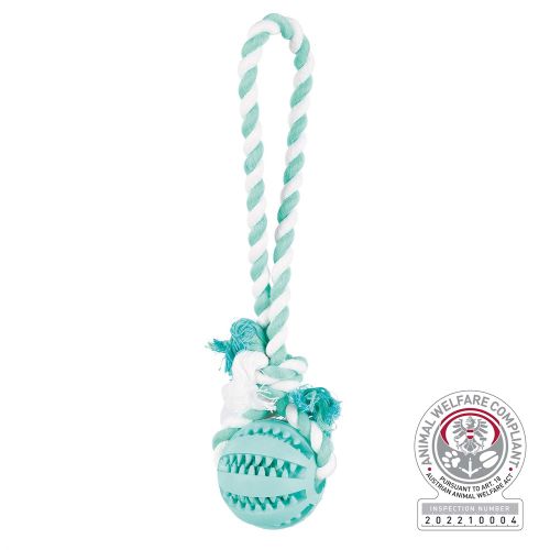 Denta Fun, Gummiboll i bomullsrep 7/24 cm