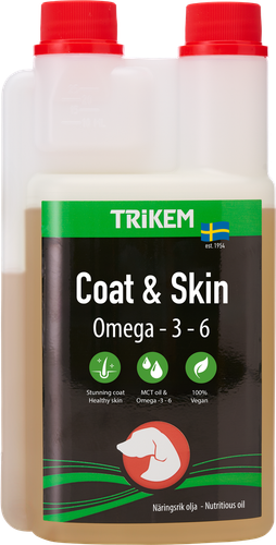 Trikem Coat & Skin 500 ml- Näringsrik olja för hud och päls