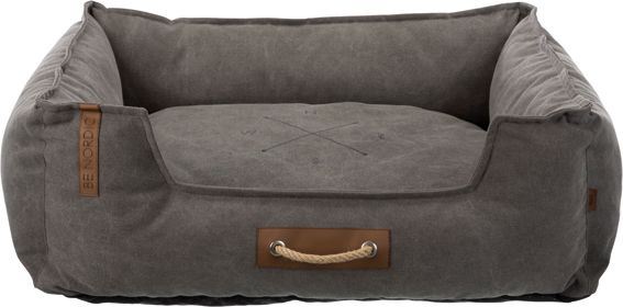 BE NORDIC Föhr bädd, rektangulär, 100 × 80 cm, mörkgrå