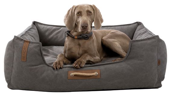 BE NORDIC Föhr bädd, rektangulär, 100 × 80 cm, mörkgrå