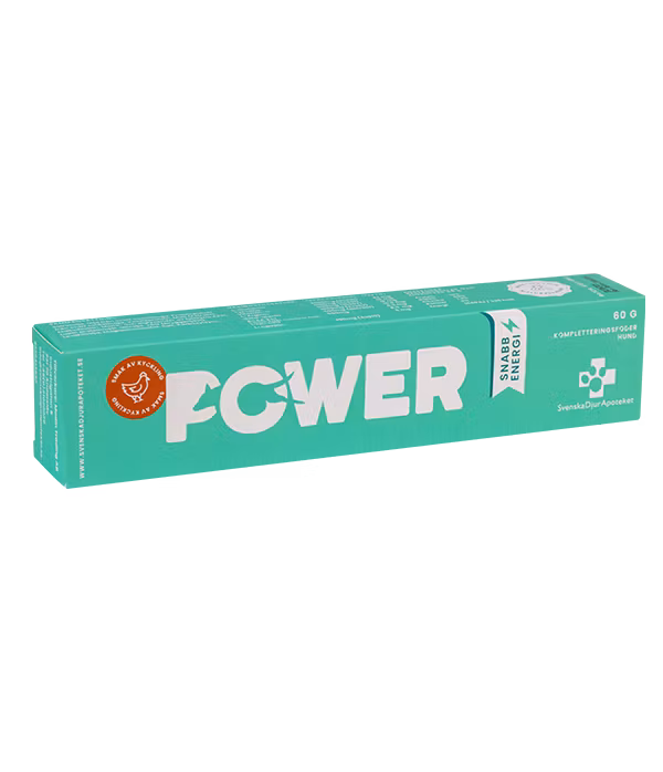 Svenska DjurApoteket POWER 60 gram- Snabb energi innan och under träningen eller tävlingen.