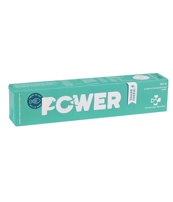 Svenska DjurApoteket POWER 60 gram- Snabb energi innan och under träningen eller tävlingen.