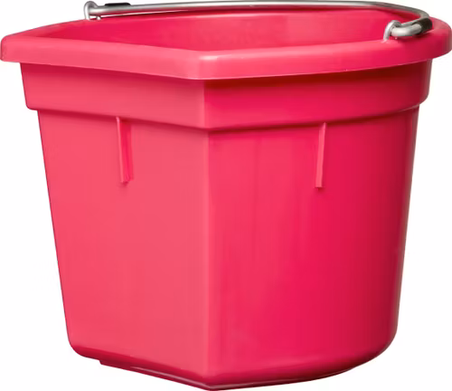 Stark platt plasthink med metallhandtag. 20 liter