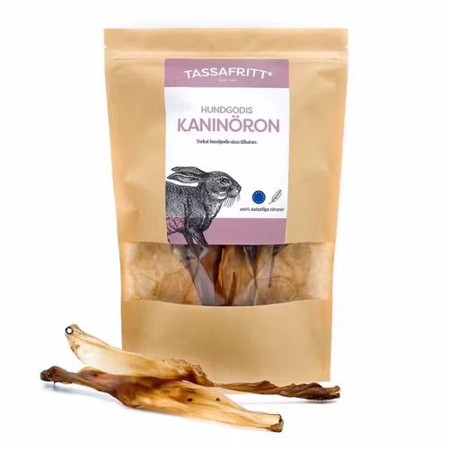 TassaFritt Naturligt Hundgodis Kaninöron (EU) 10-styck