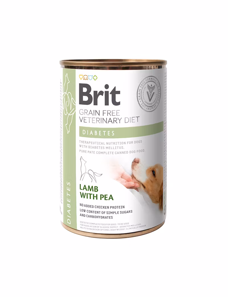 Brit Grainfree Veterinary Diets Diabetes - lamm o ärtor, 400 g