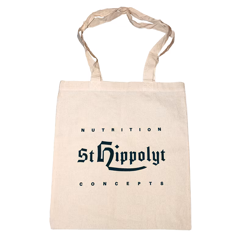 St. Hippolyt Tygpåse med logga och långa handtag