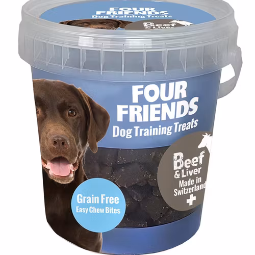 Four Friends Dog Training Treats Beef & Liver- nöt & lever. Spannmålfritt 400g