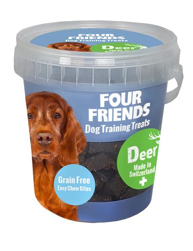 Four Friends Dog Training Treats Deer Spannmålfritt 400g