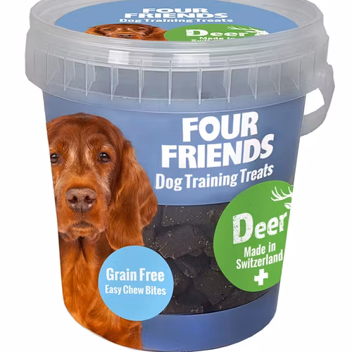 Four Friends Dog Training Treats Deer- hjort. Spannmålfritt 400g