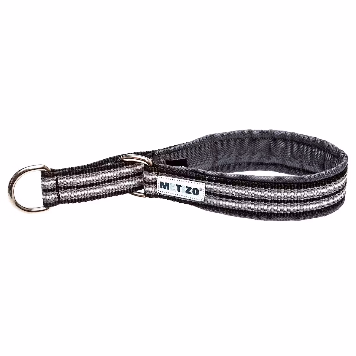 Metizo halsband, Halvstryp, fodrat m reflex  Svart 55 cm