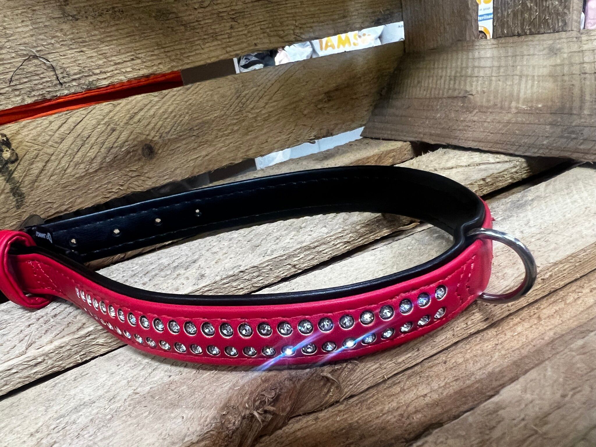 "Bling bling" halsband L, XL