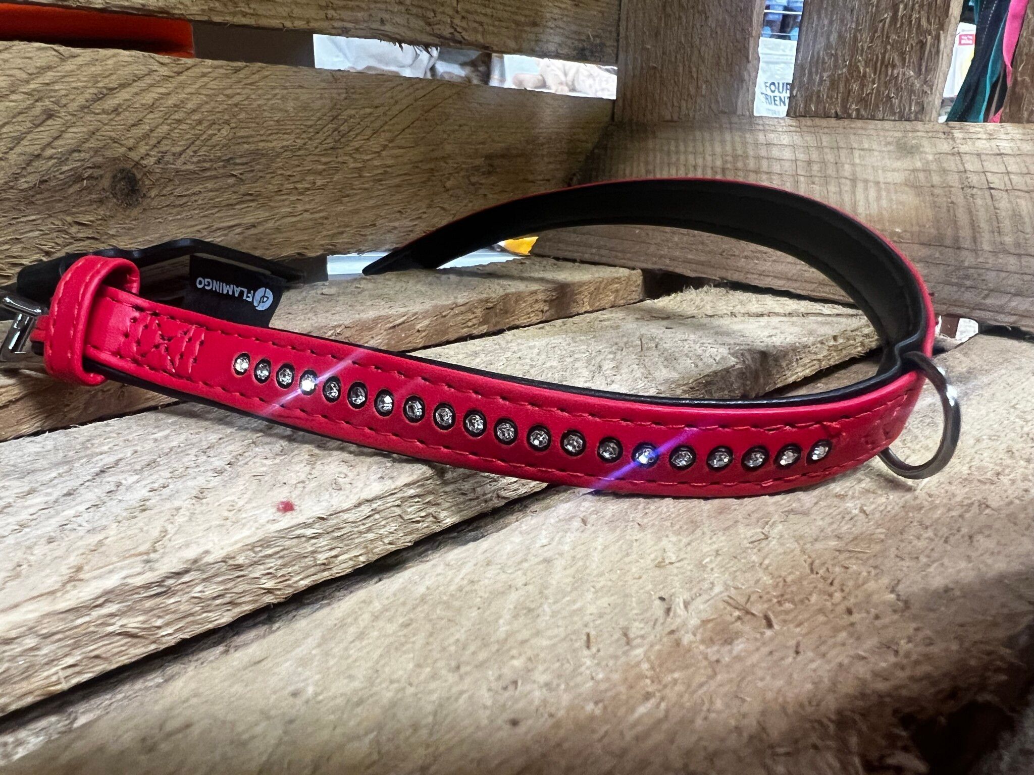 "Bling bling" halsband L, XL