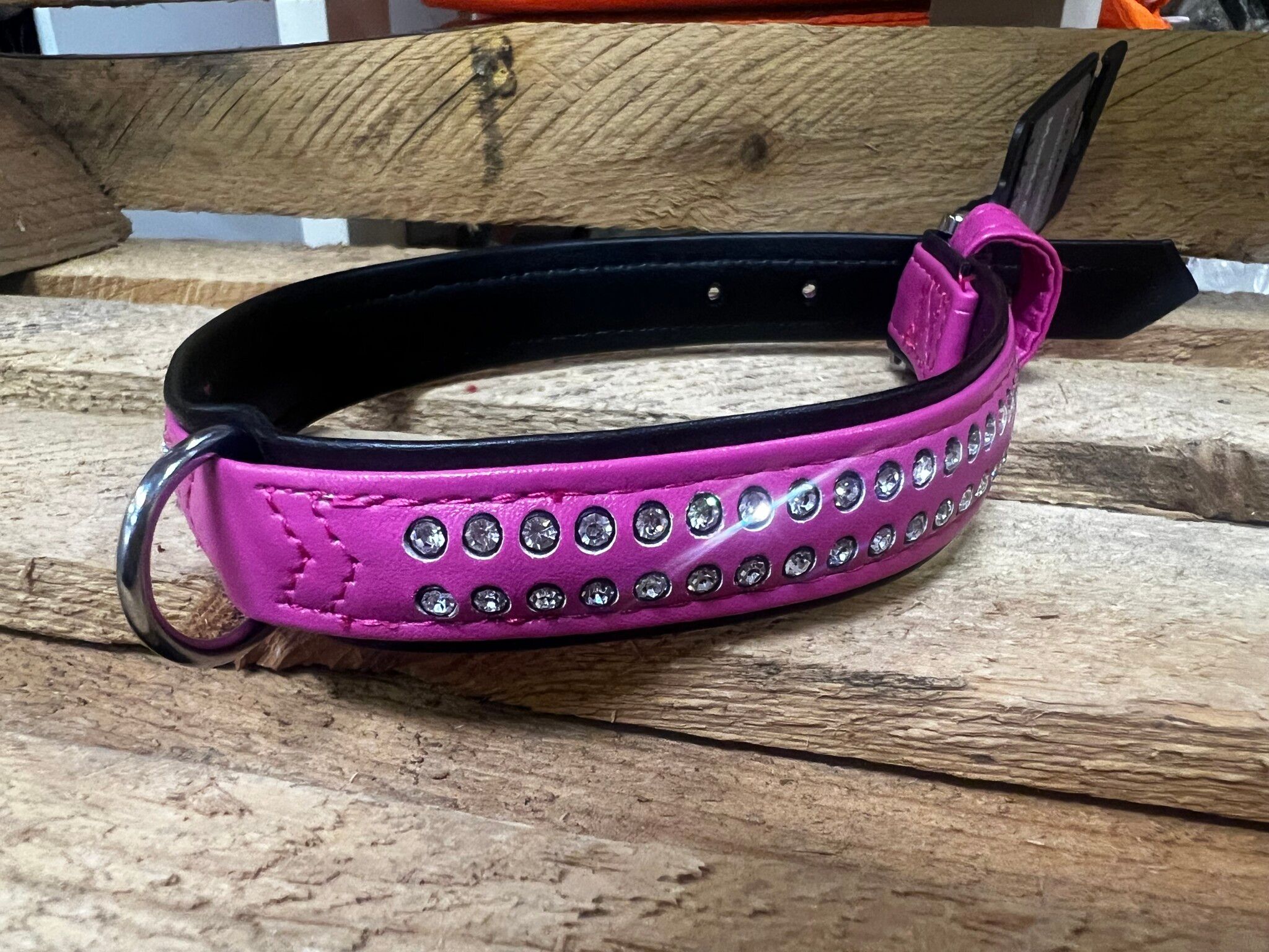 "Bling bling" halsband L, XL