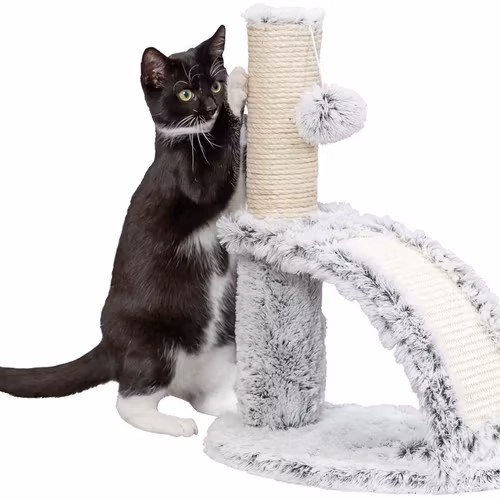 Klösmöbel Junior Winnie med massageborste, 43 cm, vit-svart