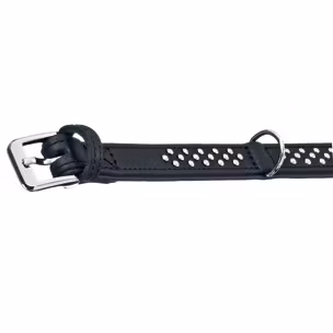 Mjukt Läderhalsband med dekoration