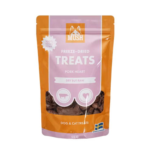 MUSH Treats Frystorkat Grishjärta 50 gr