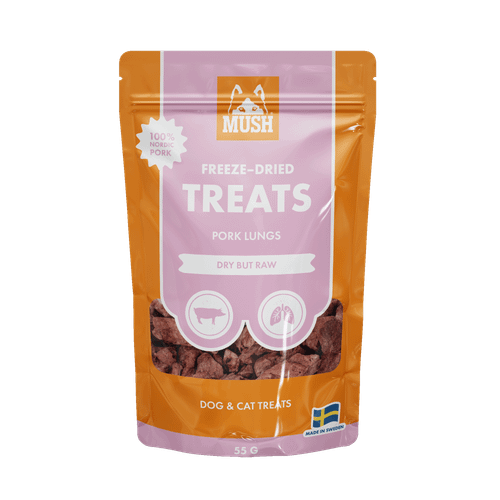 MUSH TREATS FRYSTORKAD GRISLUNGA 45 gr