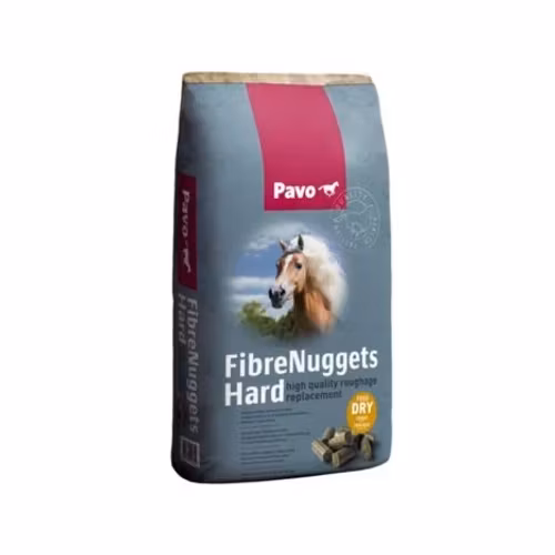 Pavo FibreNuggets Hard - torra gräspellets 20 kg