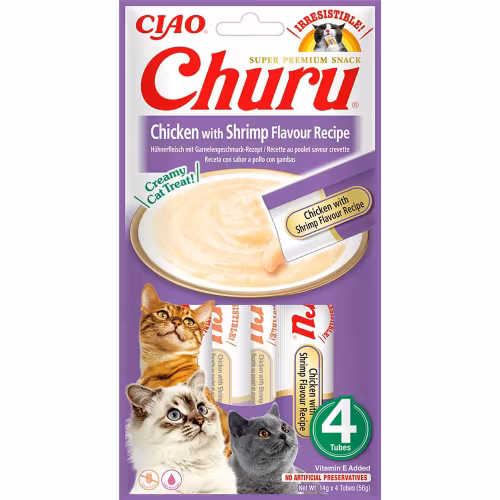 Churu Cat Chicken With Shrimp (kyckling,räkor) Flavor 4st x 14 gr