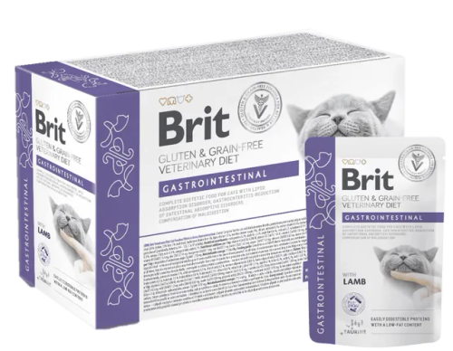 Brit Gluten & Grainfree Veterinary Diets Gastrointestinal Cat Pouch 12 x 85g