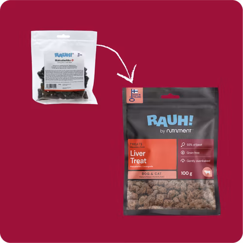 RAUH! Liver Treat- Levergodis- Ugnsbakad delikatess 100 G
