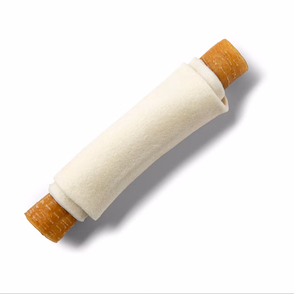 RAUH! Pork Roll S-  tuggben med gris-och nötskinn 16 cm x 3 cm