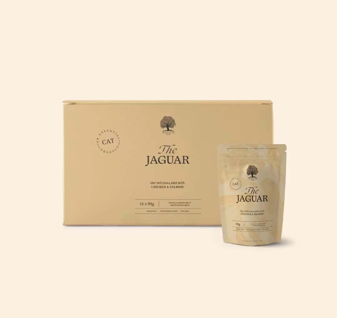 ESSENTIAL THE JAGUAR PÂTÉ 85 gr- våtfoder katt (kyckling,lever,lax)