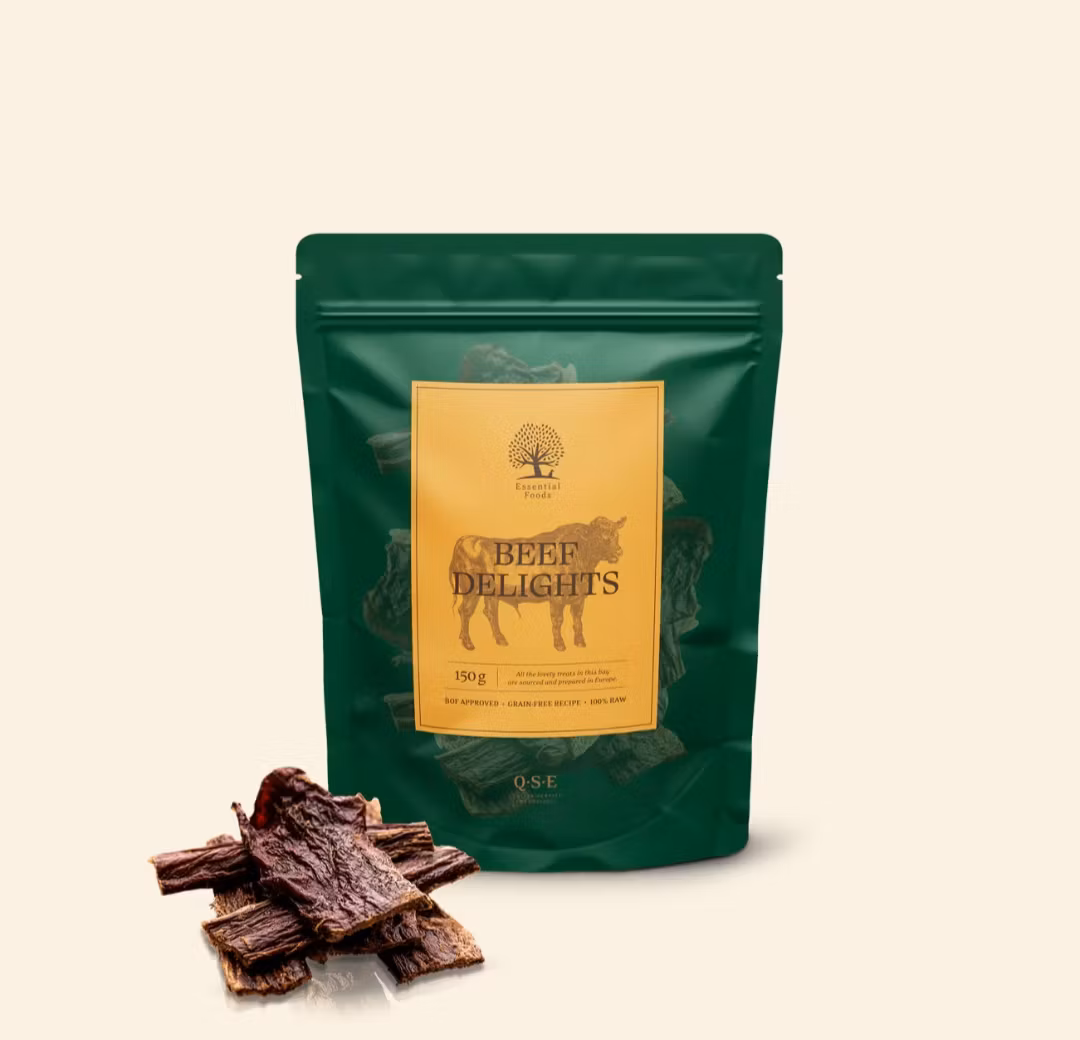 ESSENTIAL BEEF DELIGHTS  "av torkad oxstrupe" 10 styck
