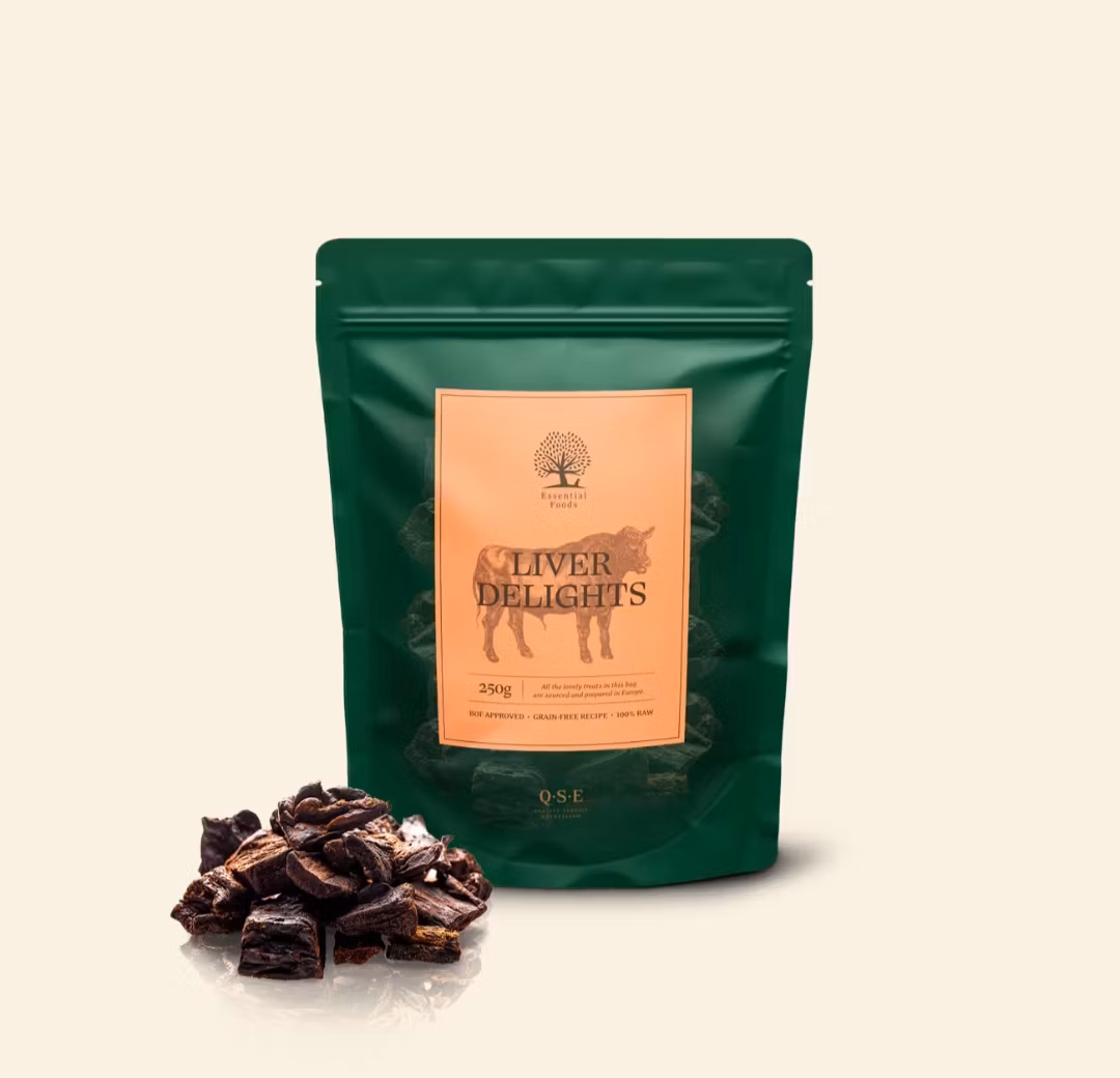 ESSENTIAL LIVER DELIGHTS "torkad oxlever" 250 gram