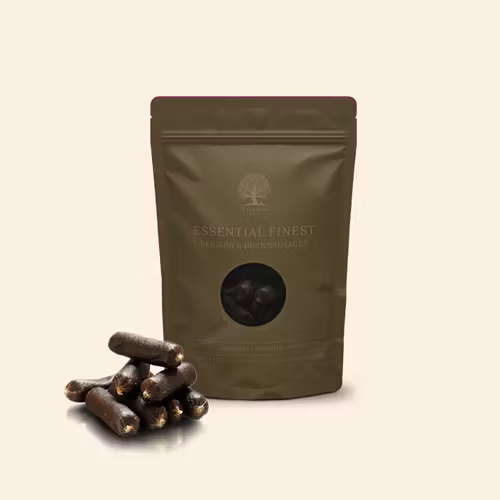 ESSENTIAL FINEST VENISON & DUCK SAUSAGES 8 styck- korv med vilt och anka