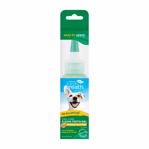 TropiClean Clean Teeth Oral Care Gel-peanut butter- fräsch andedräkt 59ml