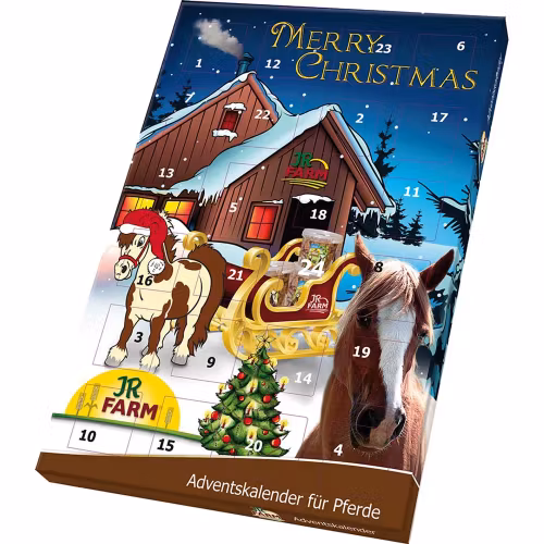 Jr Farm Adventskalender till häst-fylld med nyttiga hästkakor 140gr