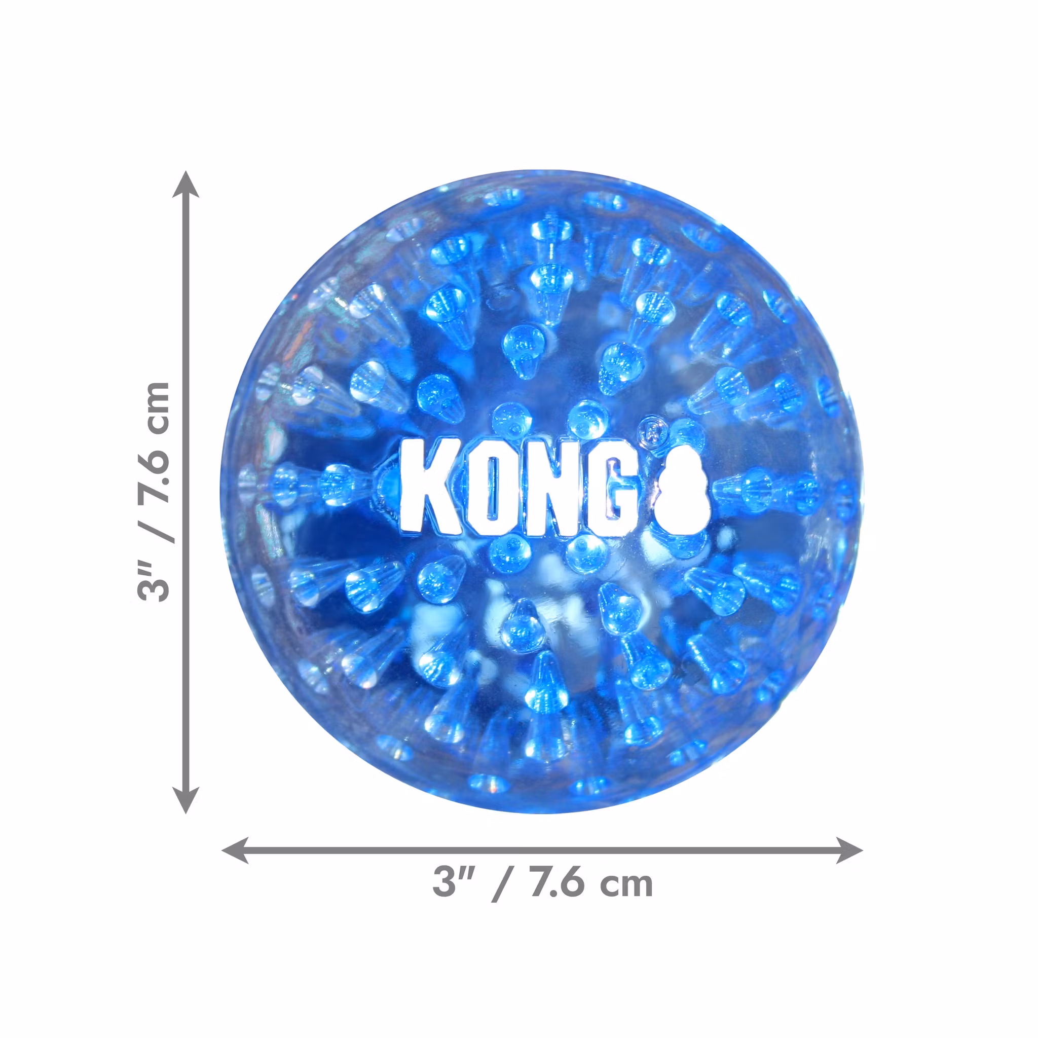 Kong Squeezz Geodz Ball L Ø7,5cm- 2-pack, blandade färger