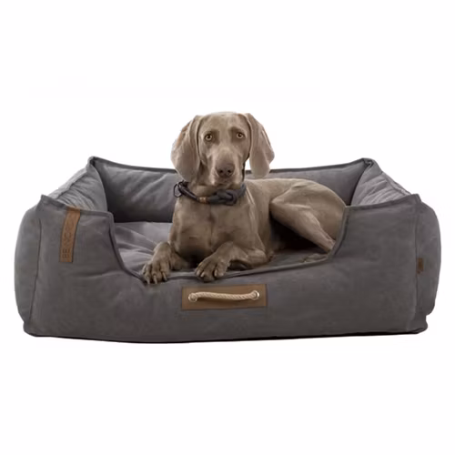 BE NORDIC Föhr bädd, rektangulär, 100 × 80 cm, mörkgrå