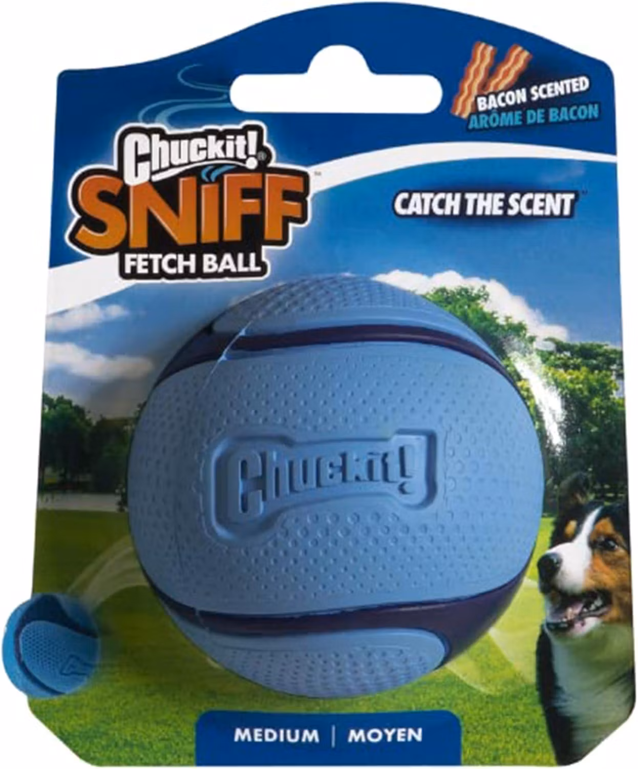 Chuckit!® Sniff fetch boll (bacon-doft) Ø6 cm