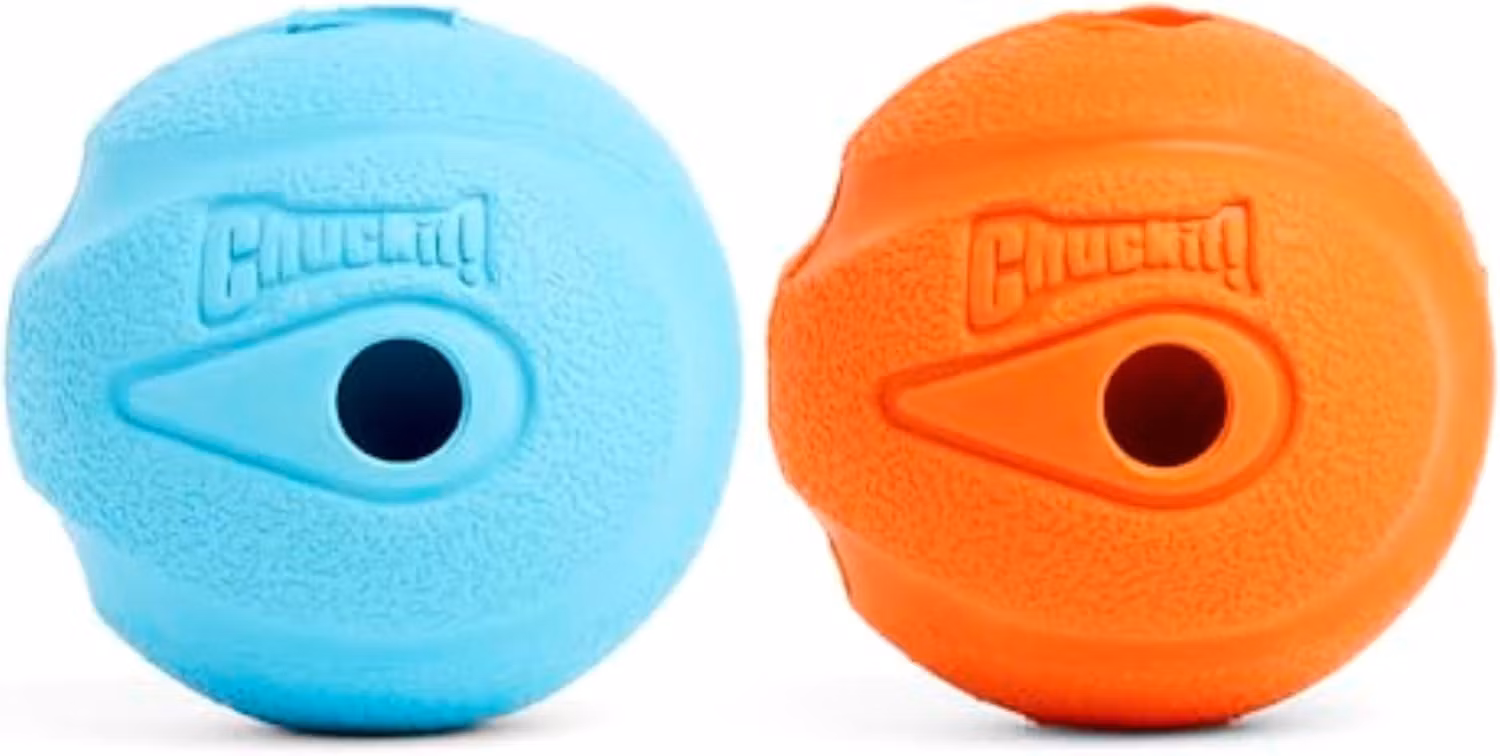 Chuckit!® the Whistler boll- visslande ljud 2 pack Ø6 cm