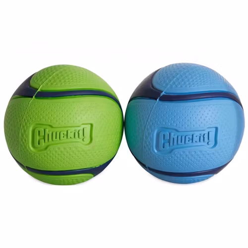 Chuckit!® Sniff fetch-bollar (doft av bacon och jordnötssmör) 2 pack Ø6 cm