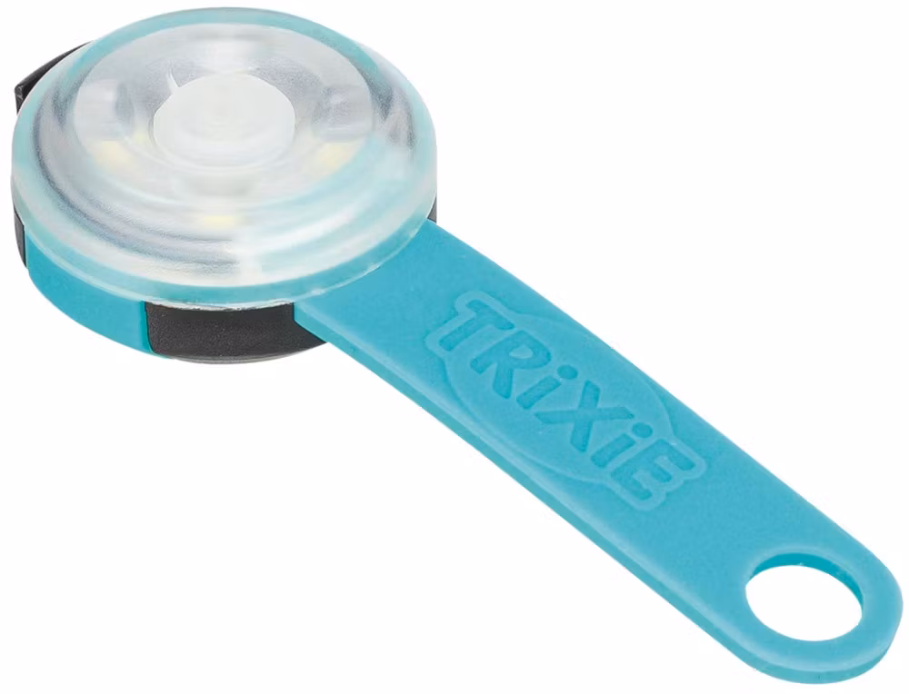 Flasher för hund, USB, ø 3 × 8 cm, blandade färger- extra starkt ljus