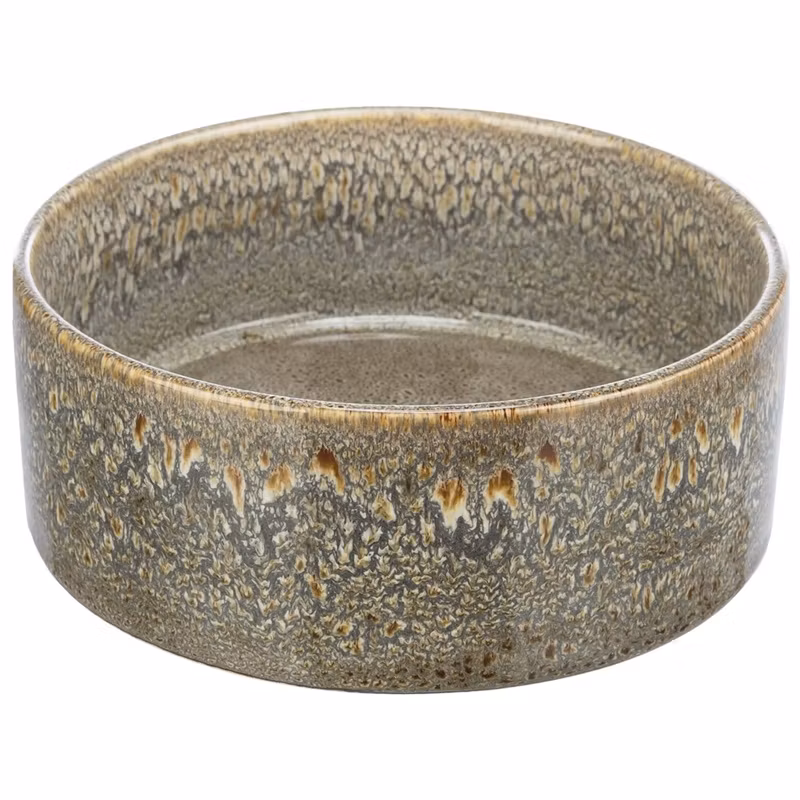 Keramikskål, 0.9 l/ø 16 cm, brunmelerad