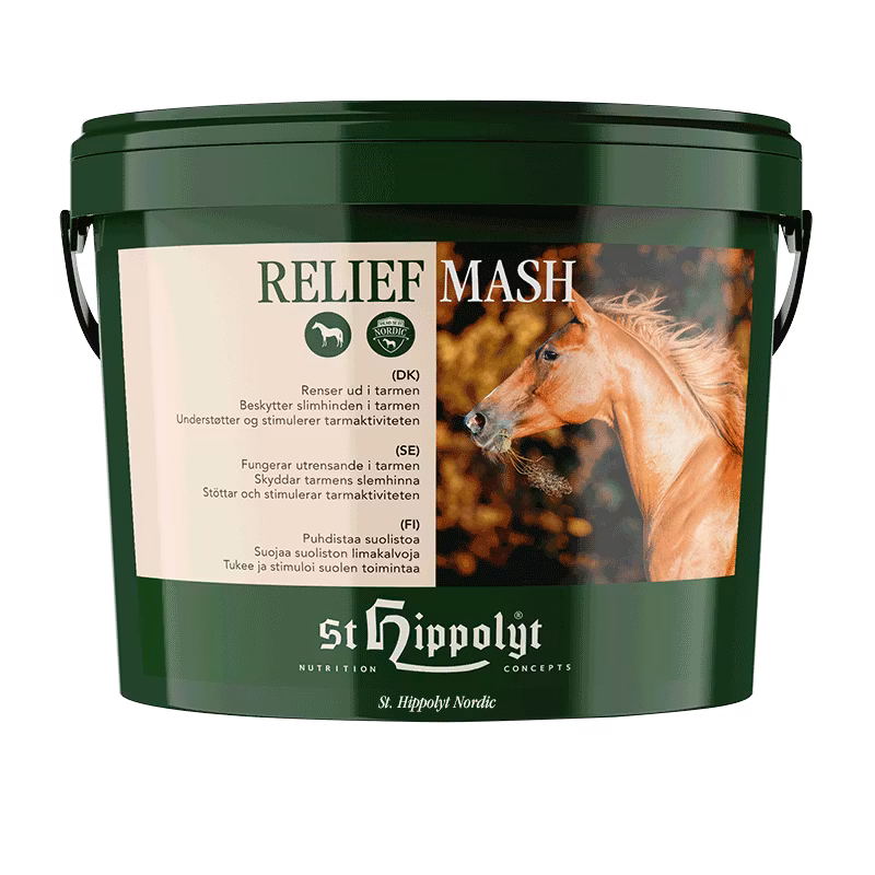 St Hippolyt Relief Mash 7,5 kg- vid sand i tarmen