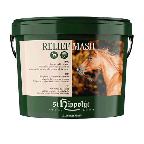 St Hippolyt Relief Mash 7,5 kg- vid sand i tarmen