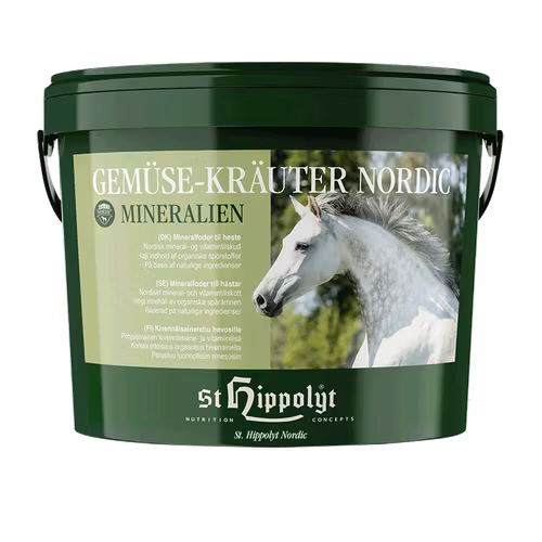 St Hippolyt Gemüse-Kräuter-Mineralien Nordic 10 kg-  nordiskt mineralfoder
