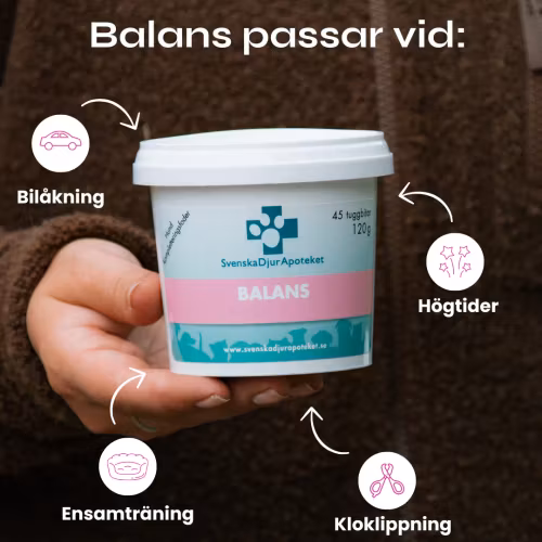Svenska DjurApoteket Balans-  45 lugnande tuggbitar 120 gr