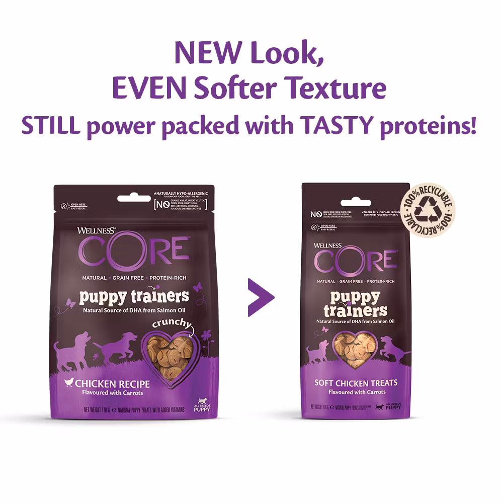 Wellness CORE Puppy Trainers Chicken Flavoured with Carrots -Hundgodis 170g