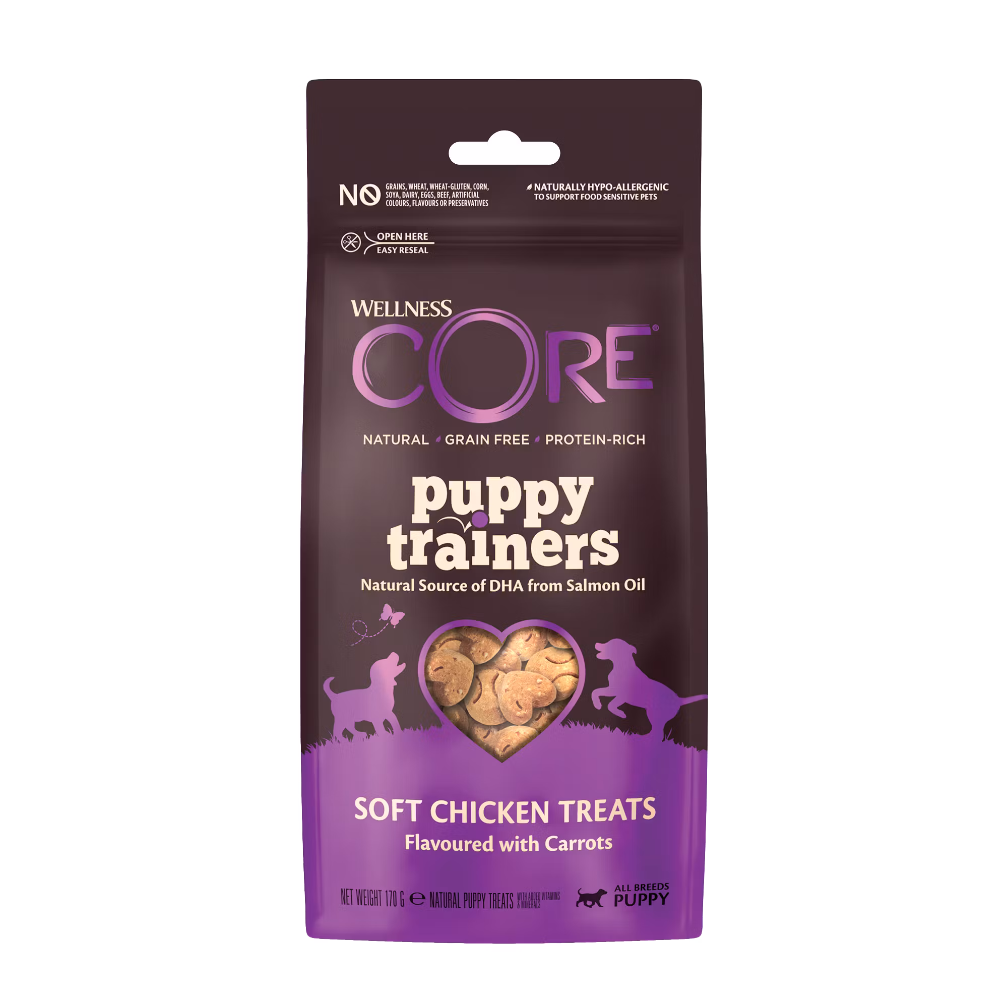 Wellness CORE Puppy Trainers Chicken Flavoured with Carrots -Hundgodis 170g